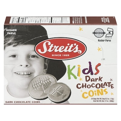 Streit's Dark Chocolate Coins 336 g, $4.46/100g