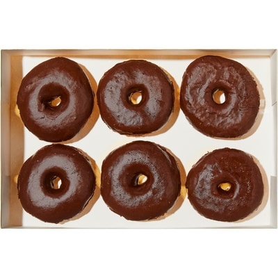 null Raised Chocolate Donuts X 6 510 g, 1,57 $/100g