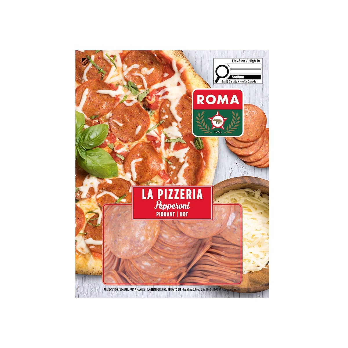 Roma La Pizzeria Pepperoni Hot Sliced