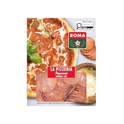 Roma La Pizzeria Pepperoni Hot Sliced 900 g, $1.44/100g