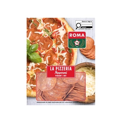Roma Pepperoni Hot Sliced 900 g, $1.55/100g