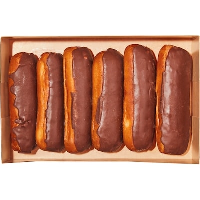 Chocolate Tpped Long John Donut 6 pack