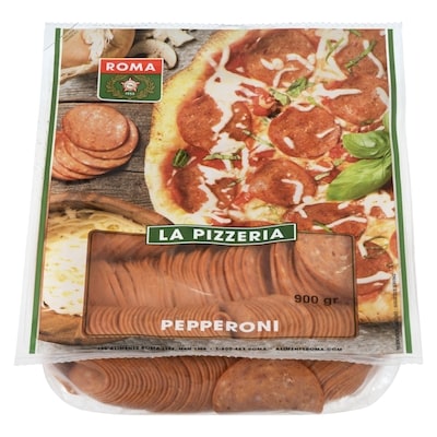 Roma Pepperoni Mild Sliced 900 g, $1.67/100g