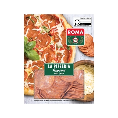 Roma Pepperoni doux tranché 900 g, 1,56 $/100g