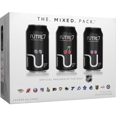 Nutrl Nutrl7 Vodka Soda Mixed Pack(Pièce d’identité requise au moment du ramassage) 12x355.0 ml, 0,82 $/100ml