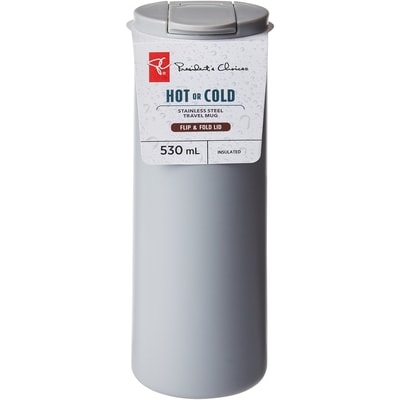 President's Choice Stainless Steel Tall Thermal Tumbler - Grey 1 ea, $19.00/1ea