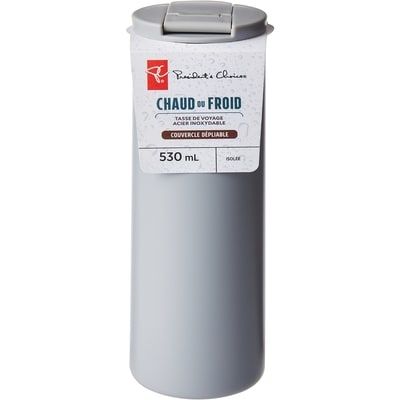 le Choix du Président Gobelet Isotherme Grand En Acier Inoxydable – Gris 1 ea, 20,00 $/1ch