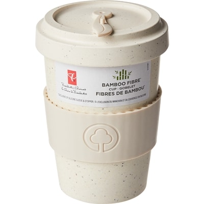Grande tasse de voyage en fibres de bambou&nbsp;– Crème