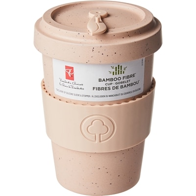 Grande tasse de voyage en fibres de bambou&nbsp;– Rose