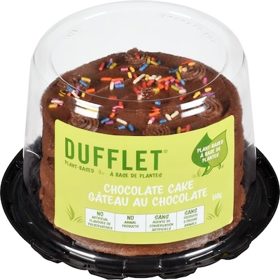 Dufflet Vegan Chocolate Cake 550 g, $2.73/100g