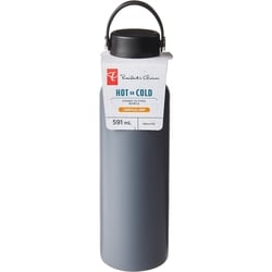 President's Choice Loop Lid Stainless Steel Water Bottle, 591 Ml - Charcoal