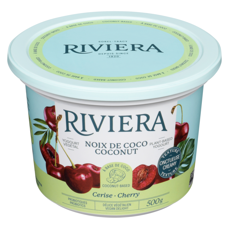 Riviera Coconut Milk Vegan Yogurt - Cherry - 500 g | Loblaws