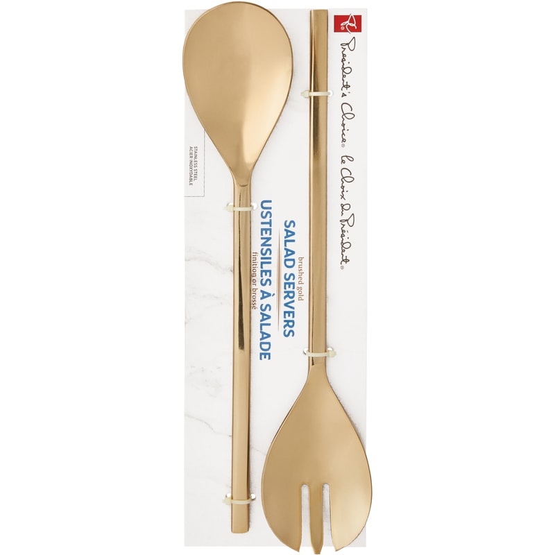 Gold Metal Salad Servers