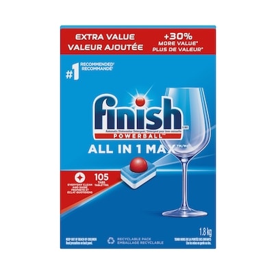 Finish All In 1 Max™ 105 ea, $0.21/1ea