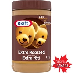 Kraft Beurre d’arachide extra rôti 1 kg, 0,65 $/100g