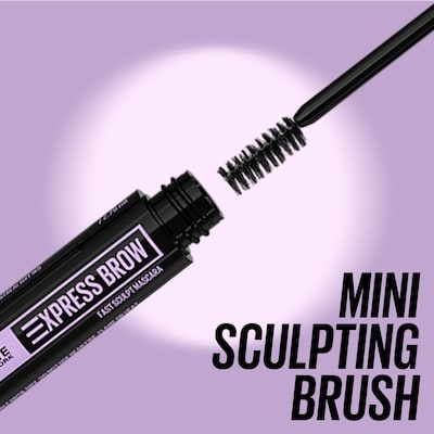 Express Brow Fast Sculpt, Gel Brow Mascara with Mini Sculpting Brush Tames, Flawless Browns on the Go, Clear, 2.75 ml Clear