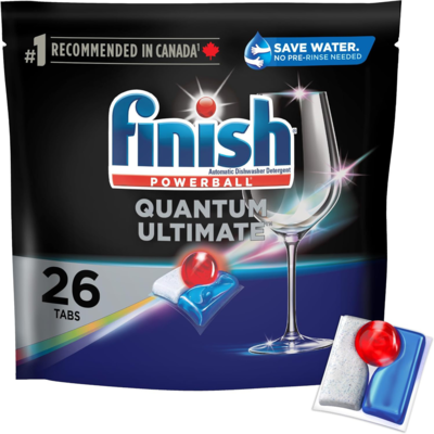 Finish Dishwasher Detergent Pods, Quantum Ultimate, Fresh, 26 Tablets 26 ea, $0.62/1ea