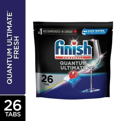 Finish Quantum Ultimate Dishwasher Detergent Tabs 26 ea, $0.62/1ea