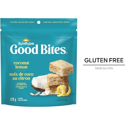 Sun Rype Bouchées de noix de coco au citron Good Bites 120 g, 4,58 $/100g