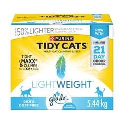 Purina Tidy Cats LightWeight Cat Litter with Glade Clear Springs Multi-Cat 5.44 kg