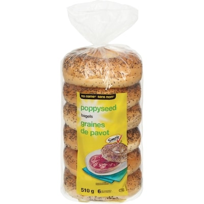 Sans Nom Bagel, graines de pavot 510 g, 0,72 $/100g