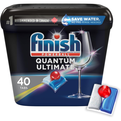 Finish Dishwasher Detergent, Quantum Ultimate, Fresh 40 ea, $0.47/1ea