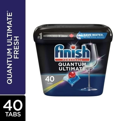 Finish Dishwasher Detergent, Quantum Ultimate, Fresh 40 ea, $0.45/1ea