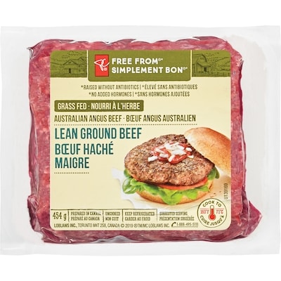 President's Choice Free From Lean Ground Beef 454 g, $2.20/100g