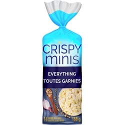 Quaker Crispy Minis Galettes de riz brun Toutes garnies 168 g, 2,08 $/100g