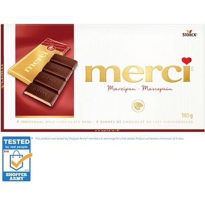 merci Marzipan chocolate bar 112 g, $4.46/100g