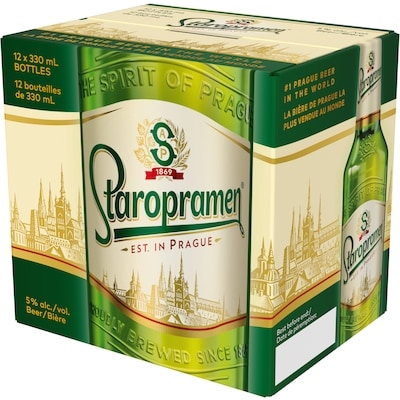null Staropramen Beer (ID required at pick-up) 12x330.0 ml, $0.61/100ml