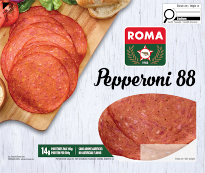 Roma Caserta pepperoni, doux 175 g, 1,71 $/100g
