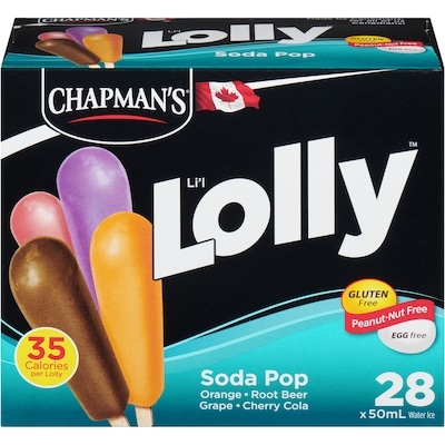 Chapmans Li'L Lolly Soda Pop 28x50.0 ml, $0.57/100ml