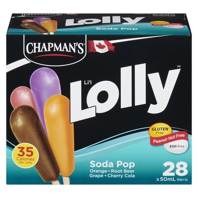 Chapmans Li'L Lolly Soda Pop 28x50.0 ml, $0.50/100ml