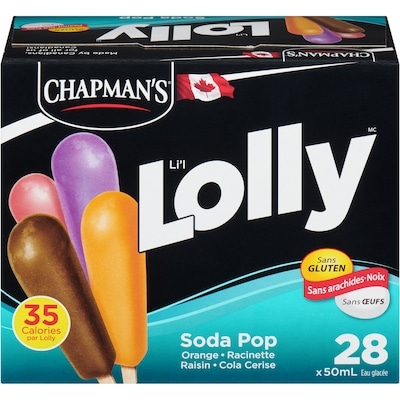 Chapman’s Li'L Lolly soda pop 28x50.0 ml, 0,57 $/100ml