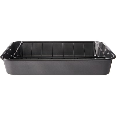 Everyday Essentials Plat à rôtir antiadhésif de 17,5 po avec grille 1 ea, 26,00 $/1ch