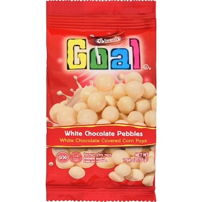 Blooms White Chocolate Pebbles 55 g, $6.35/100g
