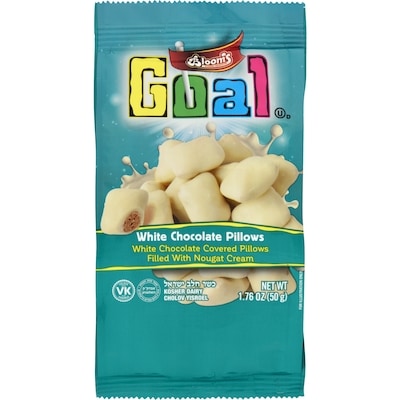 Blooms White Chocolate Pillows 50 g, $6.98/100g