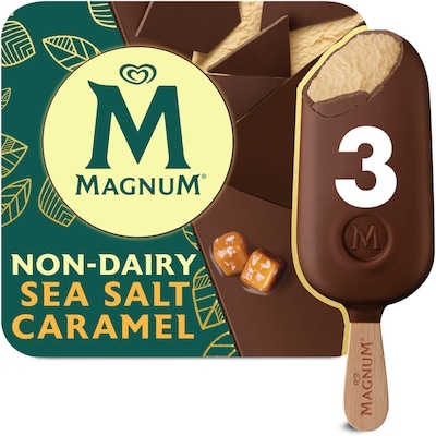 Magnum Sea Salt Caramel Non-Dairy Frozen Dessert Bar Certified Vegan 3x3.0 ea