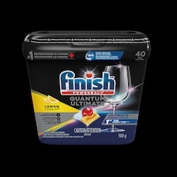 Finish Dishwasher Detergent, Quantum Ultimate, Lemon 40 ea, $0.40/1ea