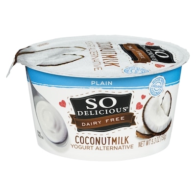 So Delicious Plain Yogurt Alternative 150 g, $3.59/100g