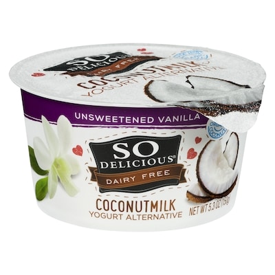 So Delicious Coconutmilk Yogurt Alternative Unsweetened Vanilla 150 g, $3.59/100g