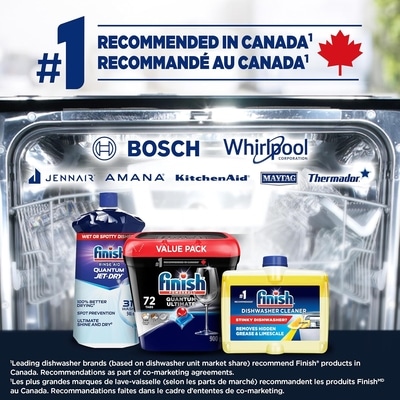 Finish Détergent pour lave-vaisselle, Quantum Ultimate, frais 72 ea, 0,37 $/1ch