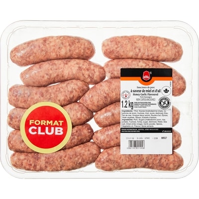 Royal Honey Garlic Flavoured Pork Sausages Club Size 1.2 kg, $0.83/100g