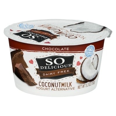 So Delicious Chocolate Yogurt Alternative 150 g, $3.59/100g