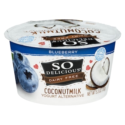 So Delicious Blueberry Yogurt Alternative 150 g, $3.59/100g