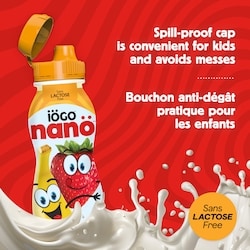 IOGO Nanö Drinkable Strawberry-Banana Lactose-Free Yogurt 1