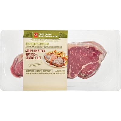 President's Choice Free From Striploin Steak $52.89/1kg $24.00/1lb