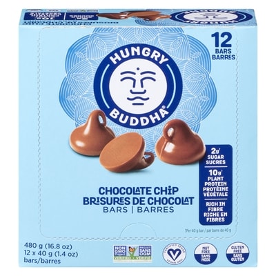 Hungry Buddha Chocolate Chip Bar  12x40.0 g, $7.08/100g