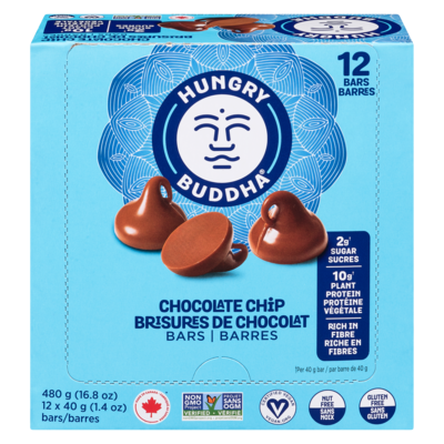 Hungry Buddha HBHA BARRE BRISURES CHOCOLAT 12x40.0 g, 7,08 $/100g